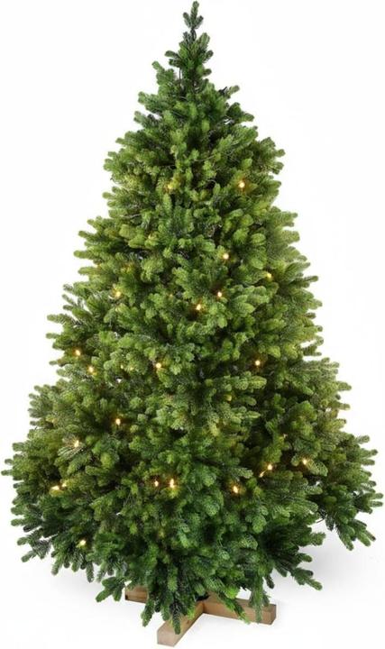 Hermex Weihnachtsbaum 180cm mit LED Kunsttanne Christbaum Tannenbaum Tanne (180 cm)