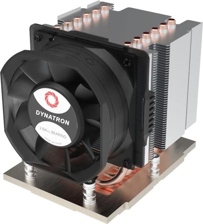 Immagine prodotto Dynatron J12 AMD Genoa SP5 cooler 3U attivo in alluminio con alette impilate e tubi di calore in rame. (105 mm)