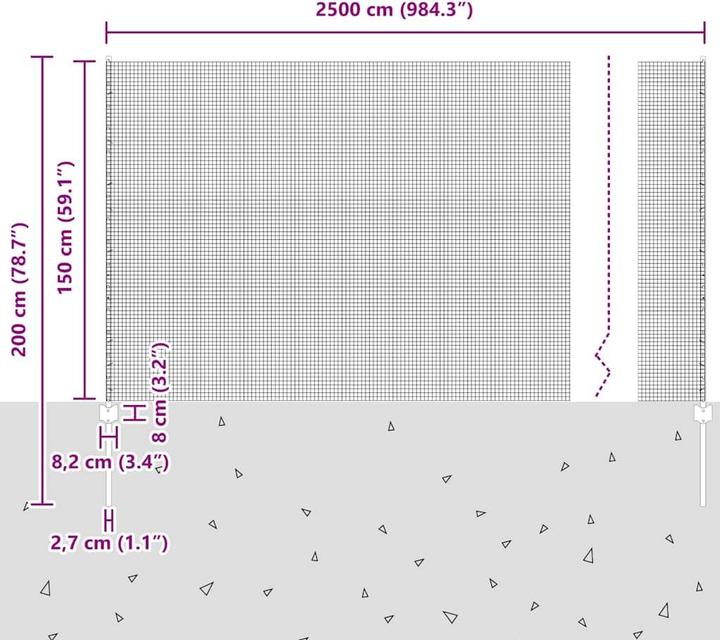Produktbild vidaXL Aussenbarriere