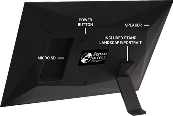 Actual product image Benel Frameo Digital Photo Frame HF-101B Black 10.1 Inch (10.10", 1280 x 800 pixels)