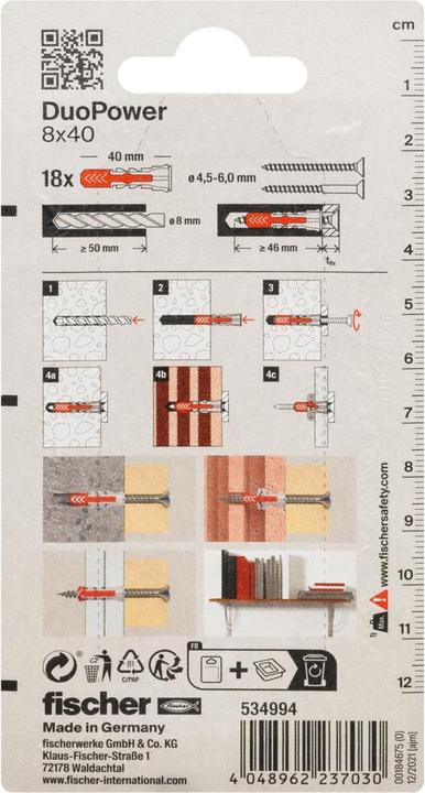 Produktbild Fischer Duopower (18 Stk.)