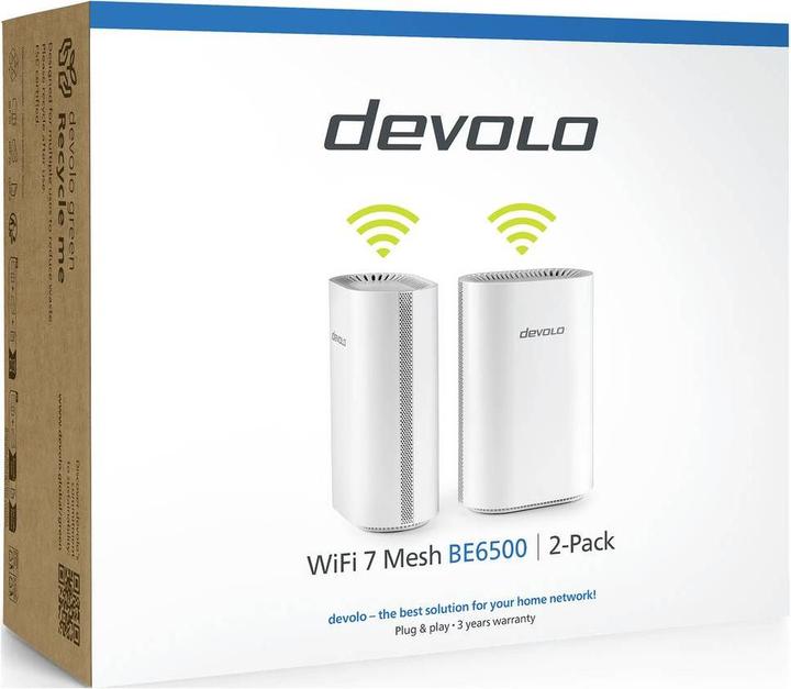 Actual product image Devolo Devo WiFi 7 Mesh BE6500 2-Pack