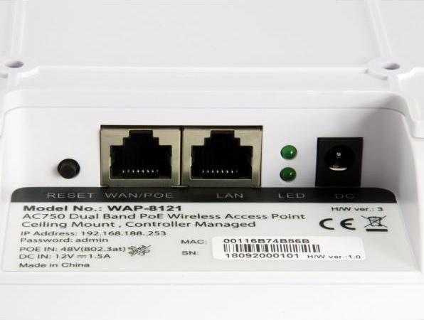 Produktbild LevelOne WAP-8121: WLAN AP, 750Mbps (433 Mbit/s)