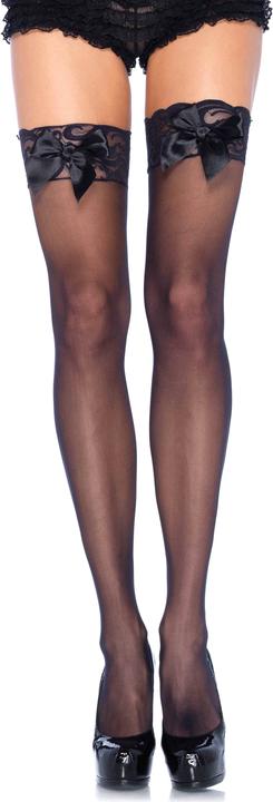 Actual product image Leg Avenue Sheer Thigh Highs Lace Top (One size)