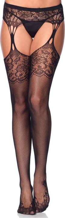 Produktbild Leg Avenue Tear Drop Garterbelt Stockings (One Size)