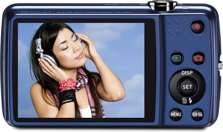 Image du produit Casio Exilim EX-Z550, 14MPixel, 4x Zoom, Vidéos HD, Bleu