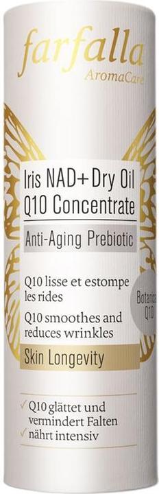 Actual product image Farfalla NAD+ Dry Oil Q10 Concentrate Iris Flasche 15 ml (15 ml, Face oil)