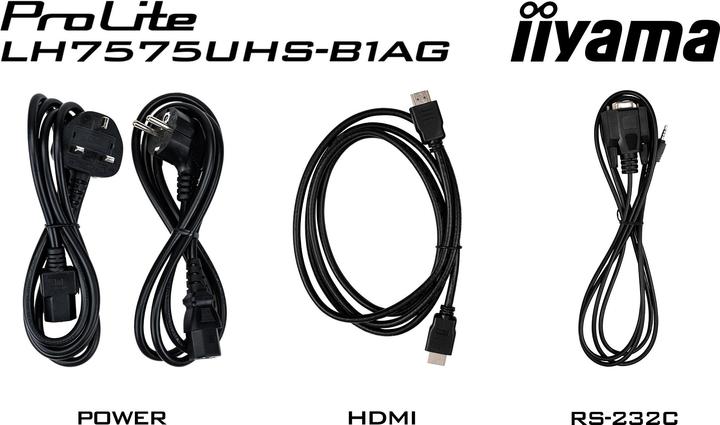 Produktbild iiyama 75IN DALLE IPS 4K UHD 3840X2160 8MS 24/7 500CD/M2 1200: 1 3XHDM (3840 x 2160 Pixel, 75")