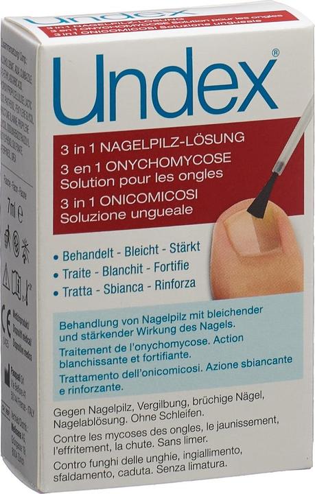 Image du produit Undex Solution 3 en 1 contre les mycoses des ongles (7 ml)