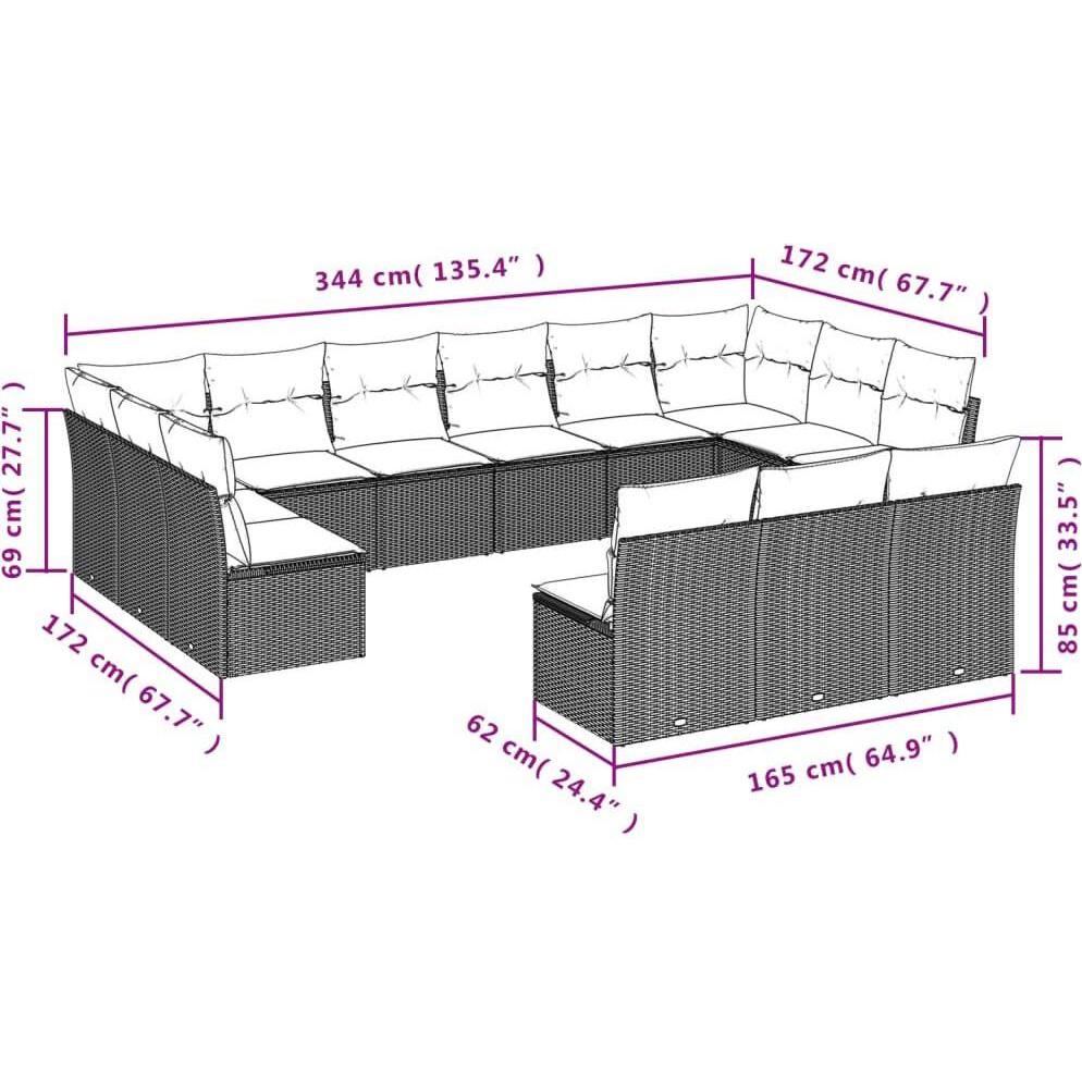 Thumbnail - VidaXL, Gartenlounge, stork