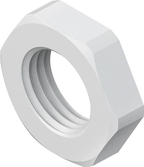 Actual product image Kleinhuis KLEINHUI 3420/11 Hexagon nut, Pg 11, height 5 mm, art 342011 (Pg 11)