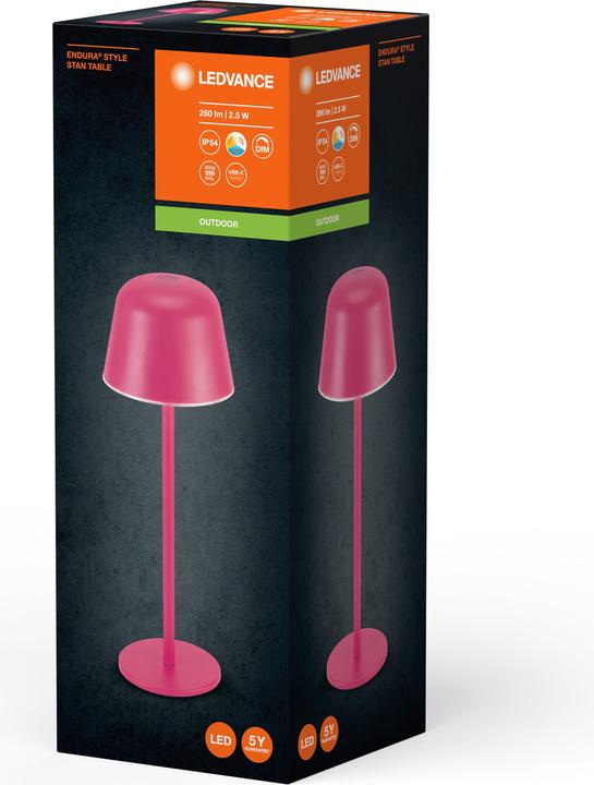 Produktbild Ledvance Endura Style Table CCT USB Magenta (200 lm)