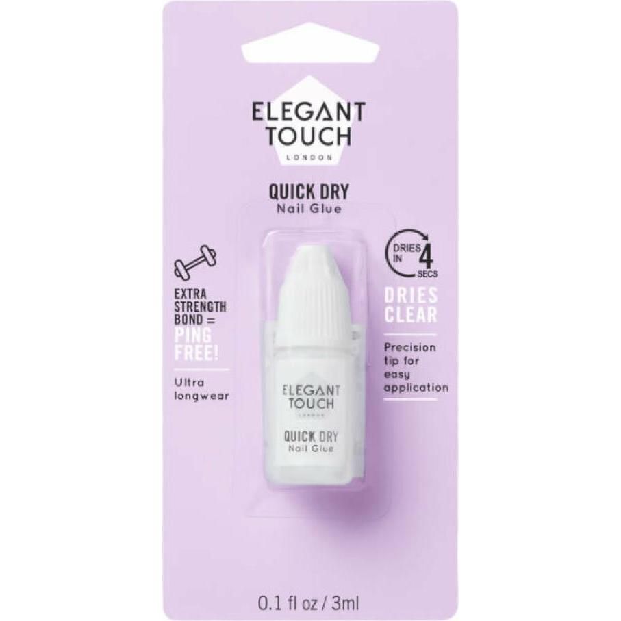 Elegant Touch, Nagelstyling + Kunstnägel, Schnelltrocknender Nagelklebstoff 5 Sekunden