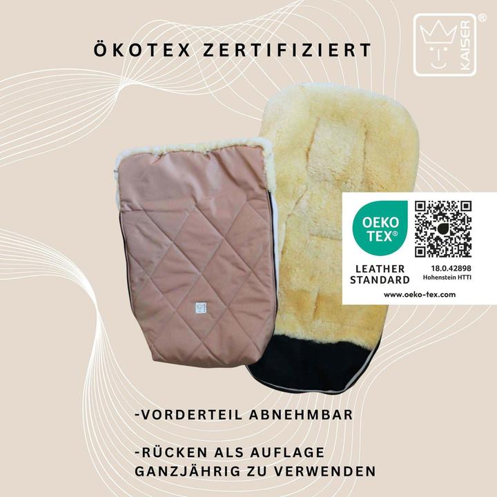 Actual product image Kaiser Baby Kaiser Lammfell Fusssack Coosy, sand