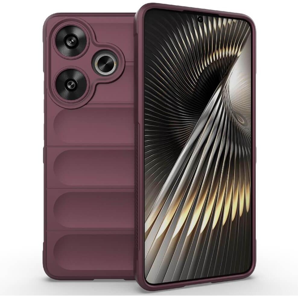 Cover-Discount Xiaomi Poco F6 - Rugged Protective Cover (Xiaomi Poco F6), Smartphone Hülle, Rot