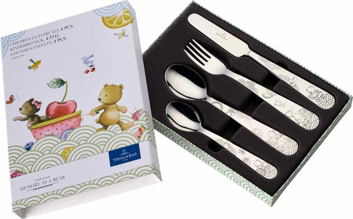 Actual product image Villeroy & Boch Children's Cutlery 4pcs Hungry as a Bear