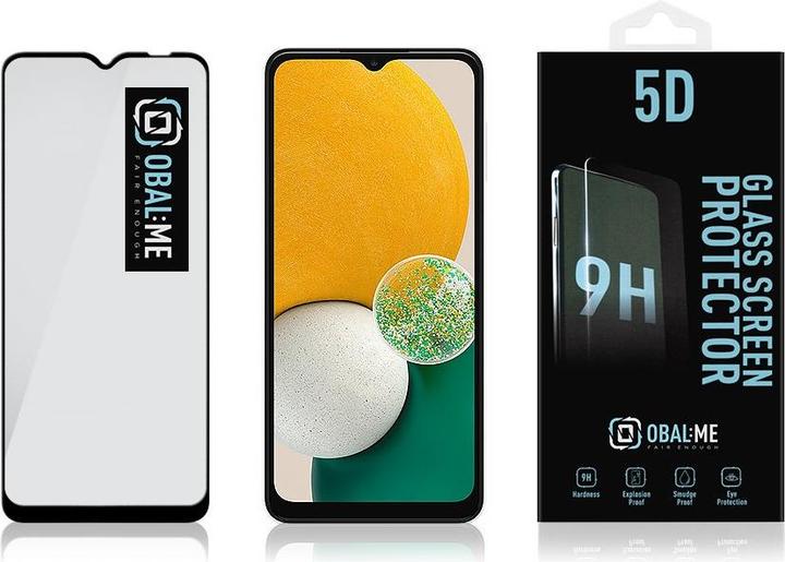 Actual product image Obal:Me 5D Glass Screen Protector for Samsung Galaxy A13 5G/A04s Black (1 pcs., Samsung Galaxy A13 5G)