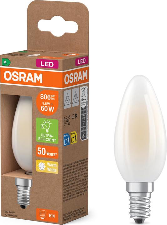 Immagine prodotto Steffen Osram LED Classic B E14 240V 3,8W 806lm WW (E14, 3.80 W, 806 lm, 6 x, A)