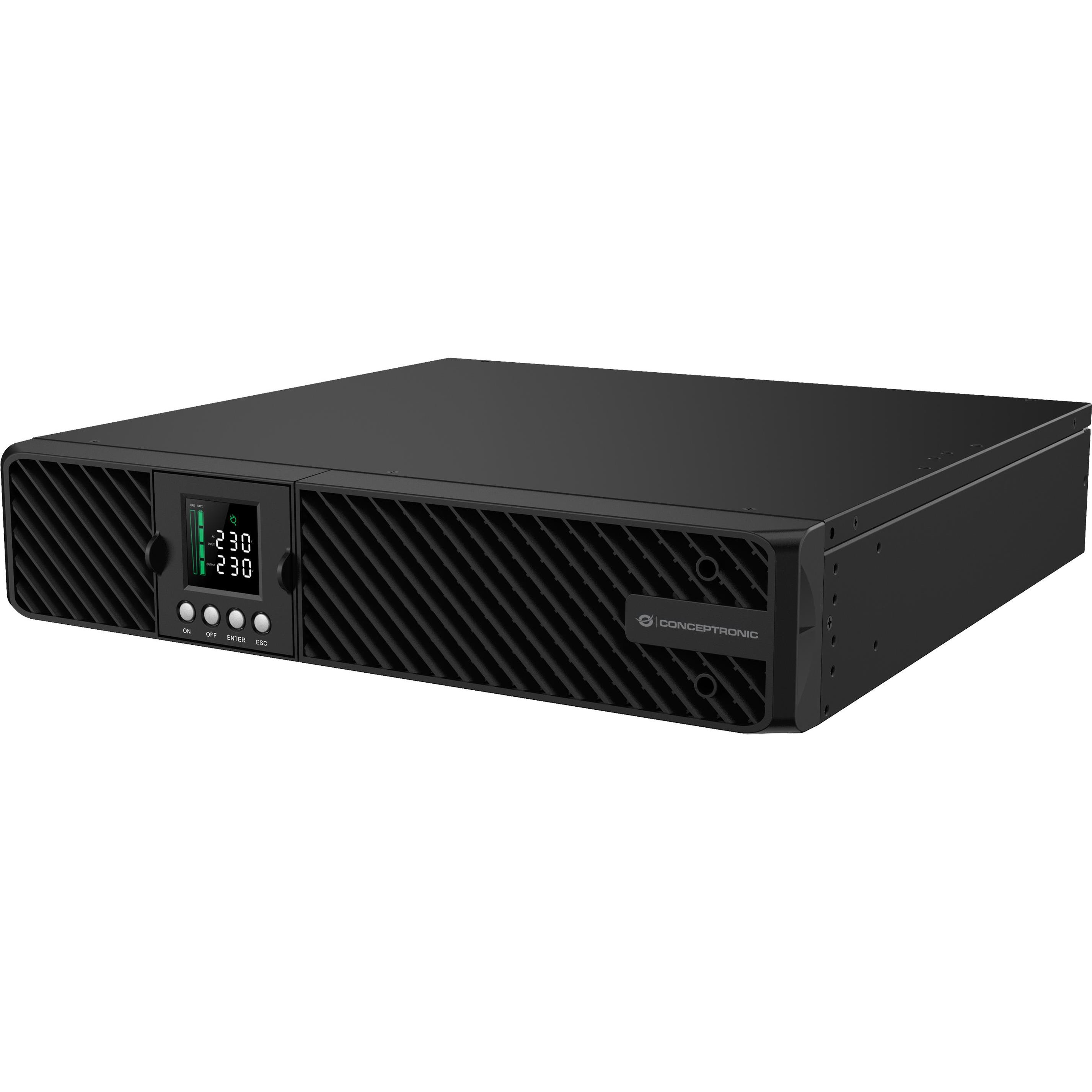 Conceptronic ZEUS USV 1000VA Online UPS,IEC,EPO Port (1000 VA, 1000 W, Online-Doppelwandler USV), USV