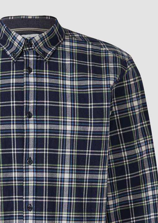 Immagine prodotto s.Oliver Hemd Regular Fit: Kariertes Baumwollhemd mit Button-Down-Kragen (L)