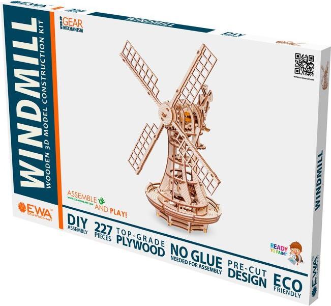 Produktbild Eco Wood Art 3D Holz Modellbausatz - Windmühle