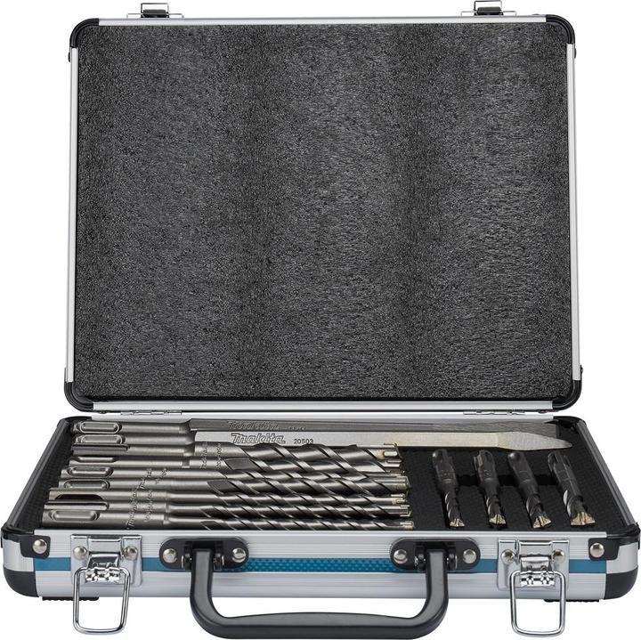 Image du produit Makita Jeu de forets/burins SDS+ 13 pièces (6, 7, 8, 10, 12, 14, 16, 18, 20, 25, 31, 35 mm)