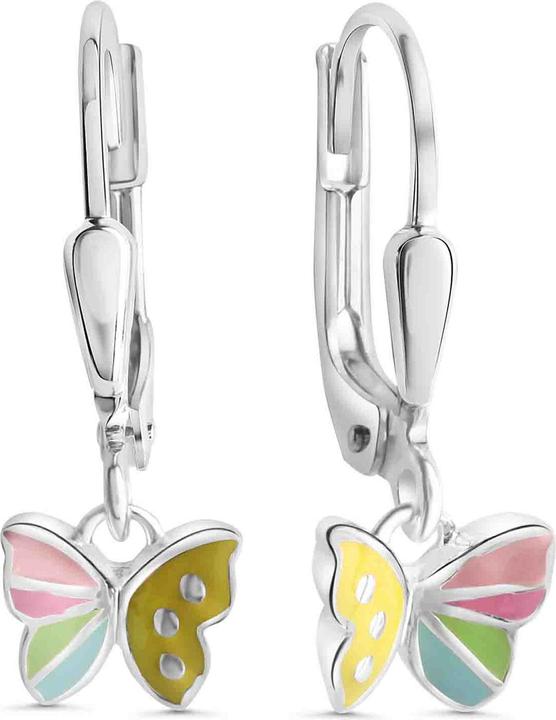 Immagine prodotto Passion Orecchini In Argento Rodato - Farfalla - Lacca Multicolore (Argento)
