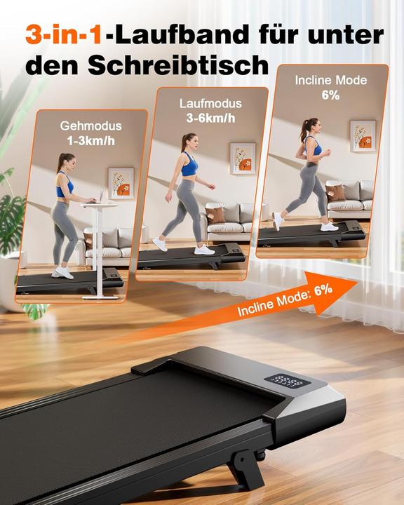 Actual product image Superun Walking Pad mit Steigung und App-Steuerung