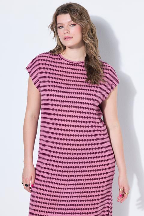 Produktbild Studio Untold Midikleid, oversized, Jersey, Strukturringel, ärmellos (46, 48)