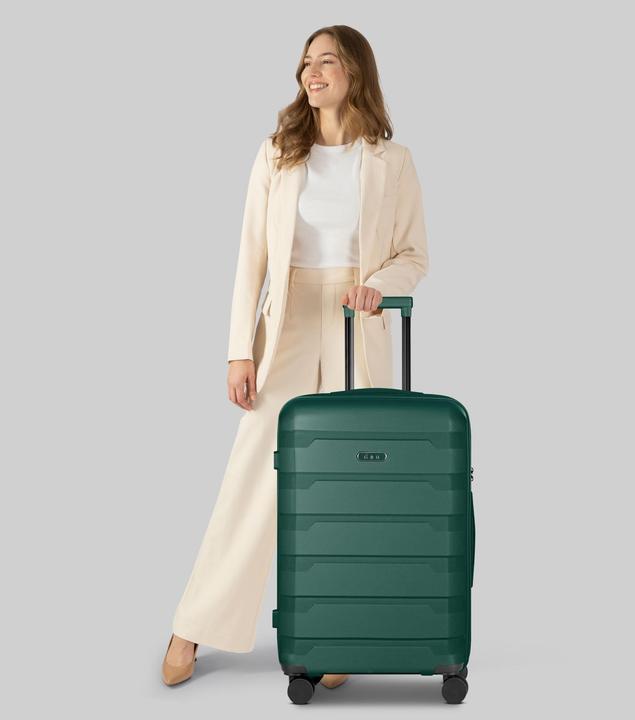 Actual product image D&N South Dakota 4 Rollen Trolley M 66 cm mit Dehnfalte (62 l)