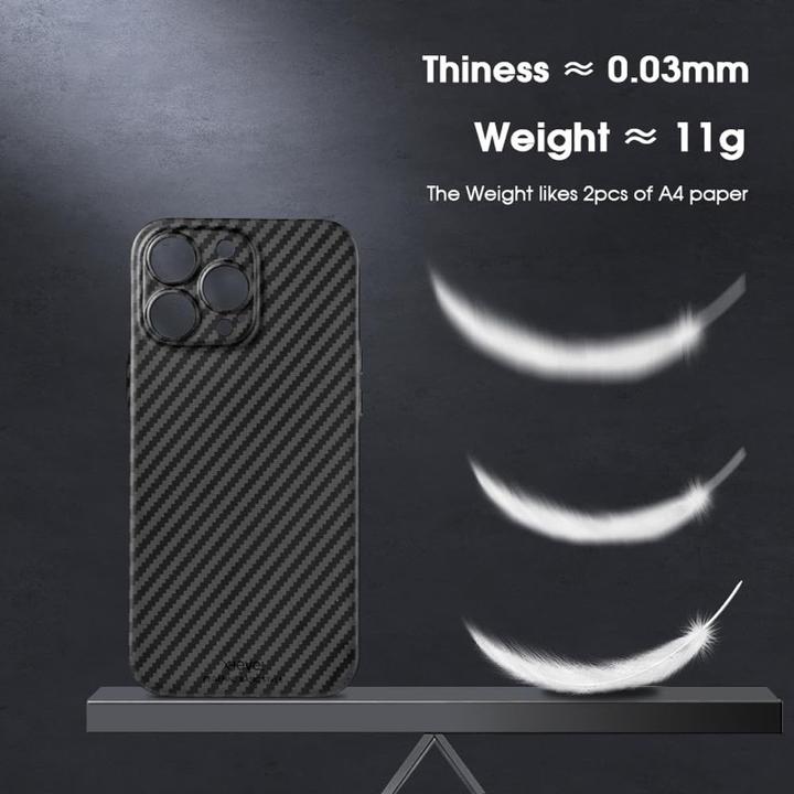 Produktbild X-Level iPhone 16 Pro - Carbon Nanofiber Backcase (Apple iPhone 16 Pro)