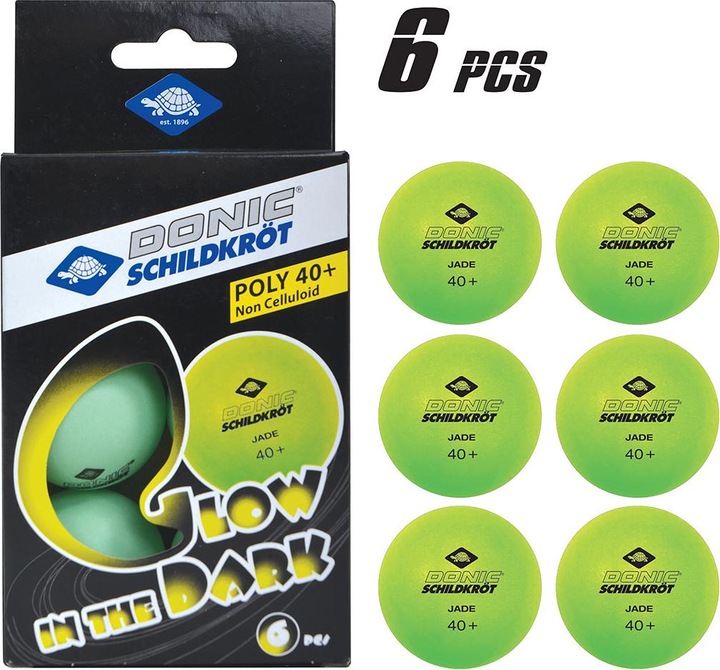 Actual product image Donic Glow in the Dark (6 pcs.)