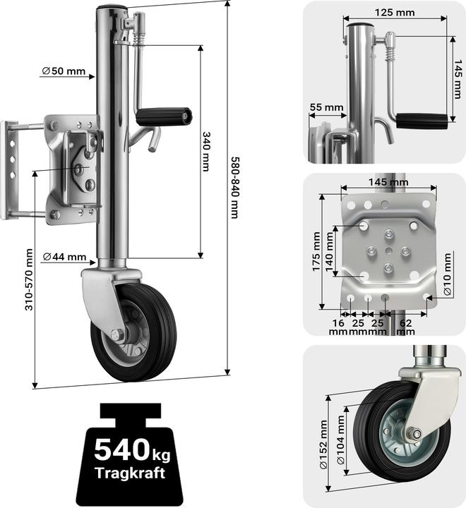 Produktbild XPOtool Stützrad