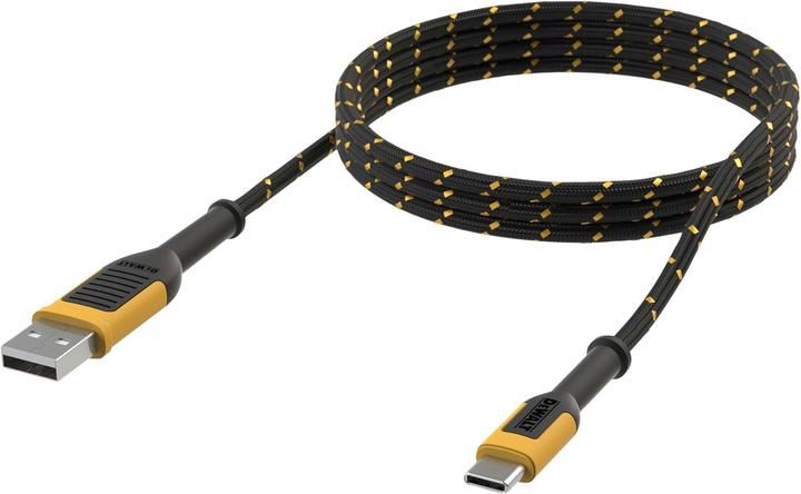 Produktbild DeWalt Kabel USB USB-A - USB-C 1.2 m Czarny (DXMA131-1361-DWG) (1.20 m)