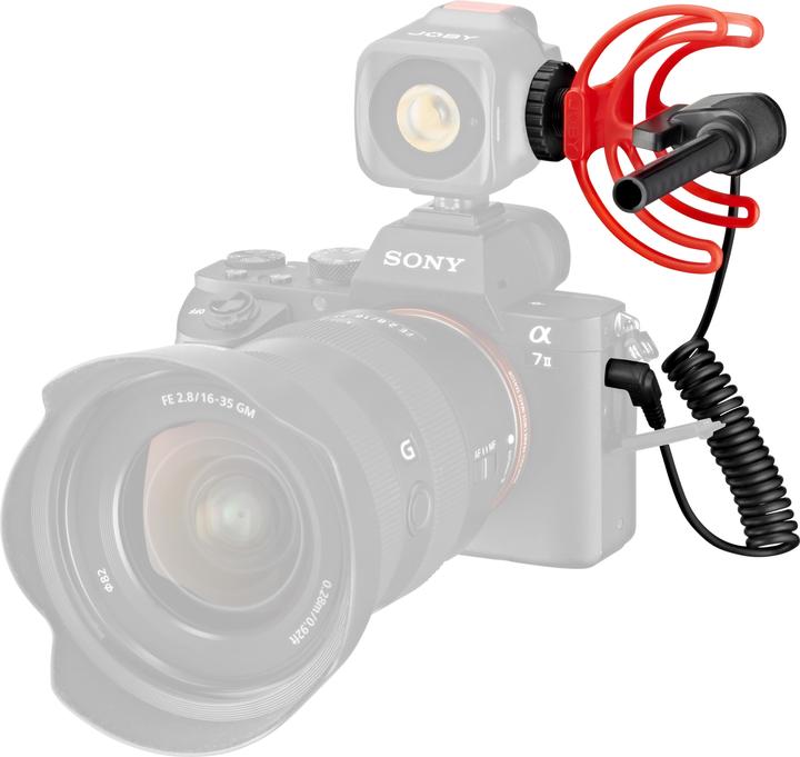 Actual product image Joby JB01675-BWW Microphone Black, Red Digital camera microphone