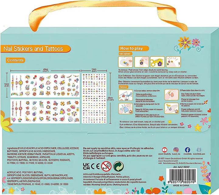 Produktbild Avenir Nagelsticker Tattoos Blumen