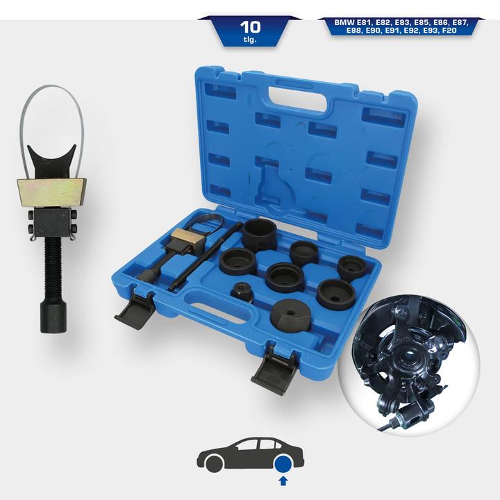 Actual product image KS Tools Trailing arm bushing tool set for rear axle BMW 10 pcs.