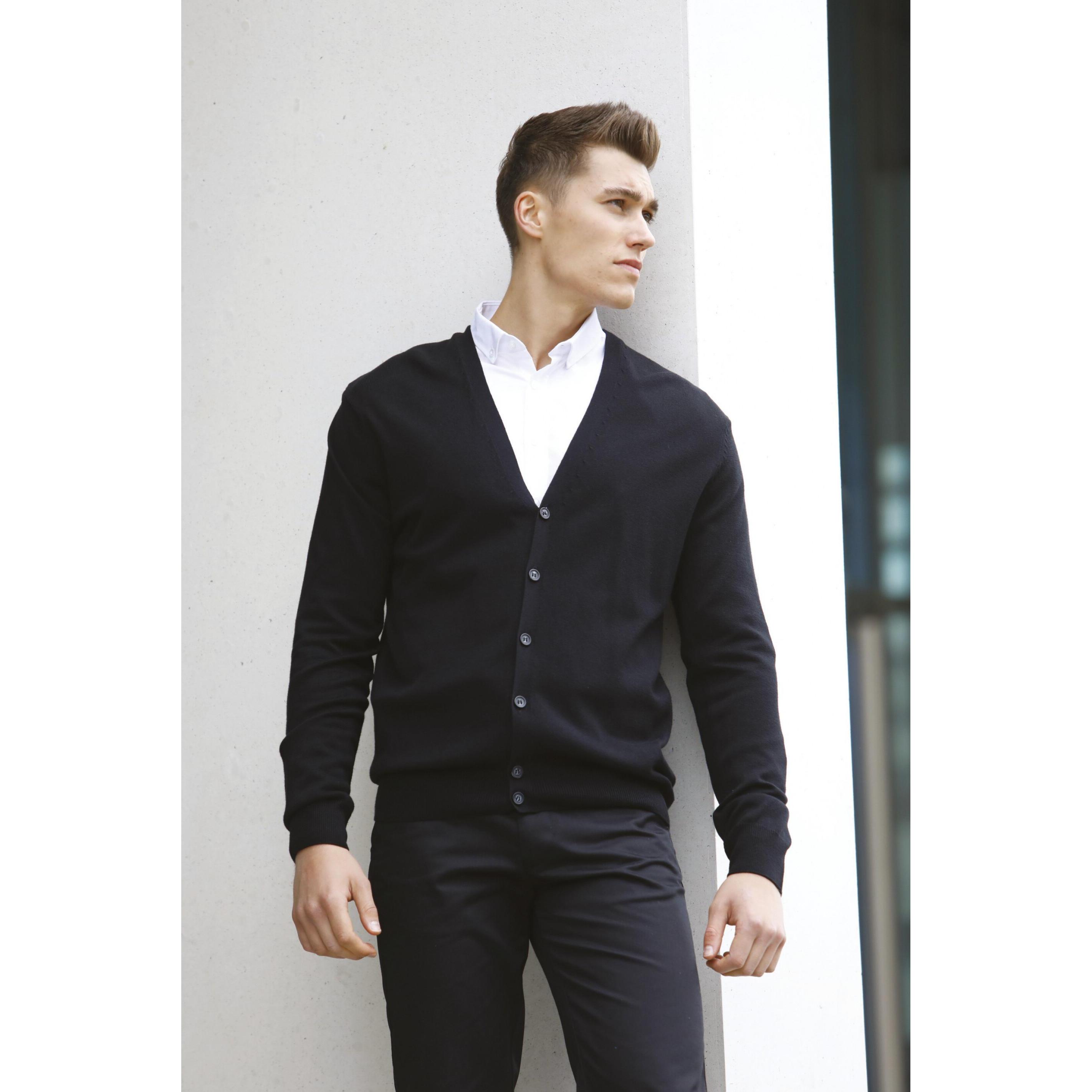 Thumbnail - Henbury, Herren, Pullover, Strickjacke, Blau, (L)