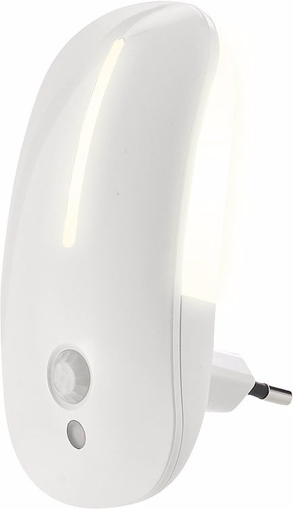 Produktbild Lunartec 2 mal LED-Steckdosen-Nachtlicht mit Bewegungsmelder & Dämmerungs-Sensor