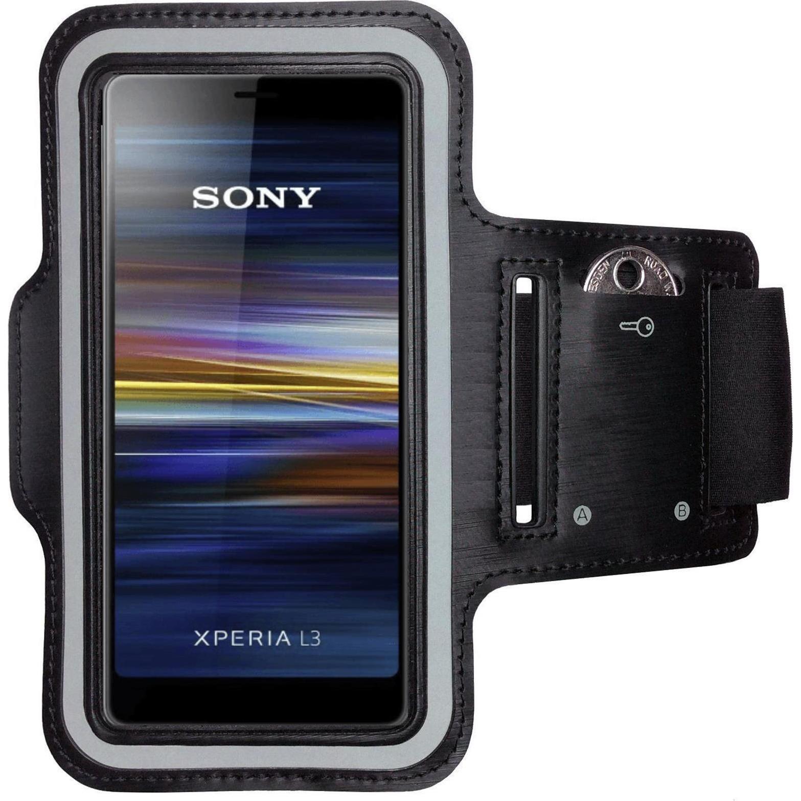 CoverKingz Sportarmband für Sony Xperia L3, Smartphone Sportarmband, Schwarz