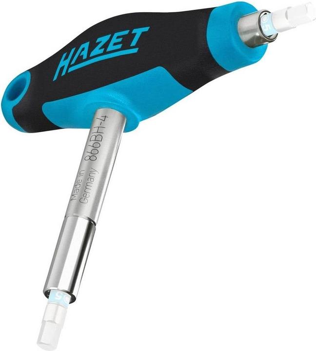 Actual product image HAZET Double bit holder with T-handle 866BH-4 ∙ Hexagon, hollow 6.3 (1/4 inch) ∙ 63 mm (Bit holder)