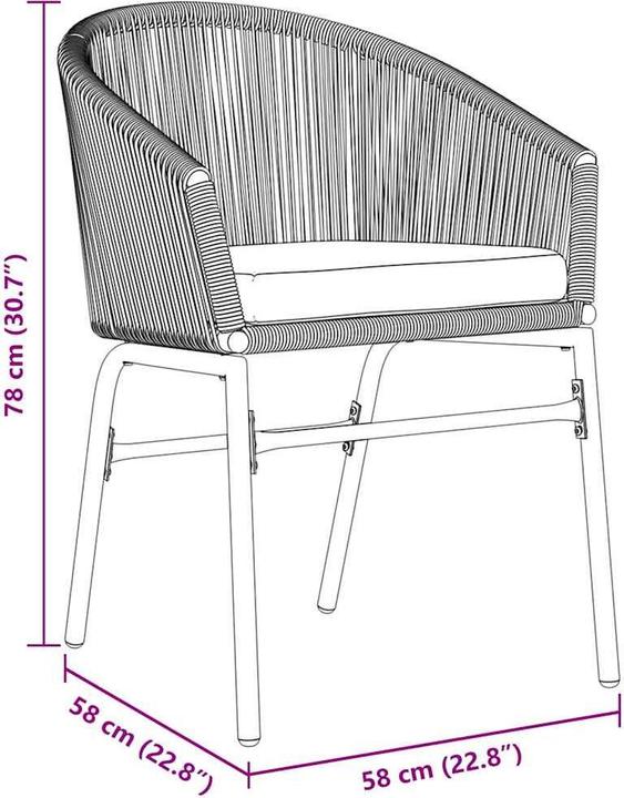 Produktbild vidaXL Garten Essgruppe (180 x 80 x 74 cm)