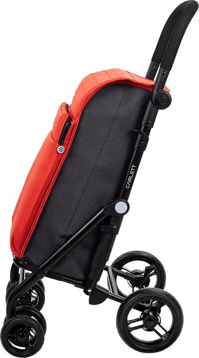 Actual product image Carlett URBAN Duo LETT430 Cooler Boodschappentrolley - Koelvak - 4 wielen - Opvouwbaar - 36 L - Cherry Rood