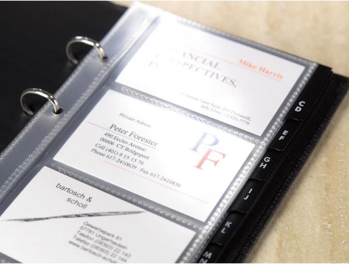 Immagine prodotto Sigel Manicotti per raccoglitori di anelli per biglietti da visita (A8)