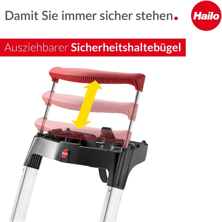 Produktbild Hailo ComfortLine XXR EasyClix 4 Stufen (Stehleiter, 46 cm)