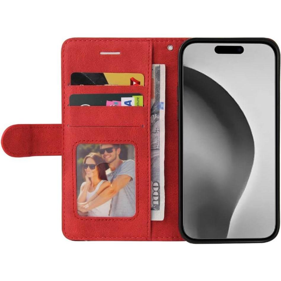 Thumbnail - Cover-Discount iPhone 16 Pro Max - Zweifarbige Etui Hülle (Apple iPhone 16 Pro Max), Smartphone Hülle, Rot