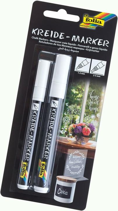 Productafbeelding Folia Krijtstift (Wit, 5 mm, 2 x)