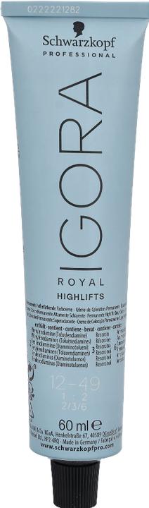 Produktbild Schwarzkopf Professional Igora Royal Highlifts Haarfarbe (12-49 Highlifts Spezialblond Beige Violett)