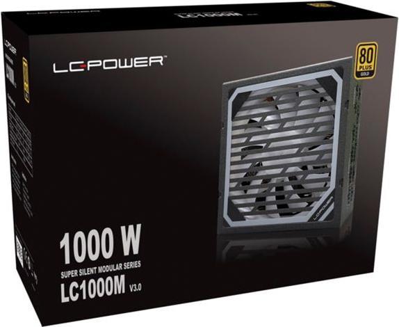 Actual product image LC-Power Super Silent Modular LC1000M V3.0 1000W 80+ Gold (1000 W)