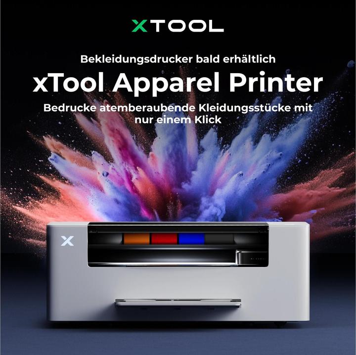 Produktbild XTool X-Tool Textildrucker Stoffdrucker inkl. Ofen – Ready2Use (Thermodirekt)